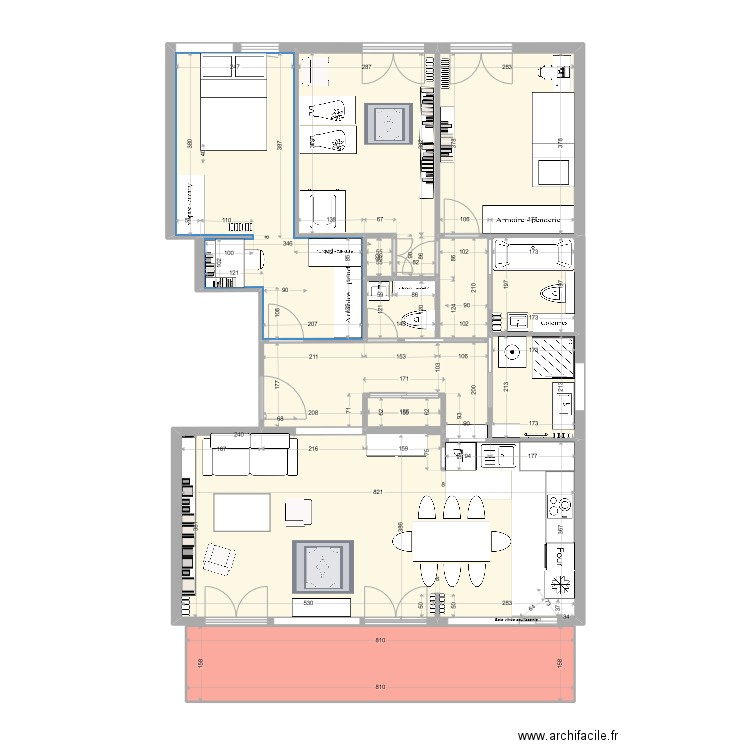 67-1 - Option 11. Plan de 12 pièces et 101 m2