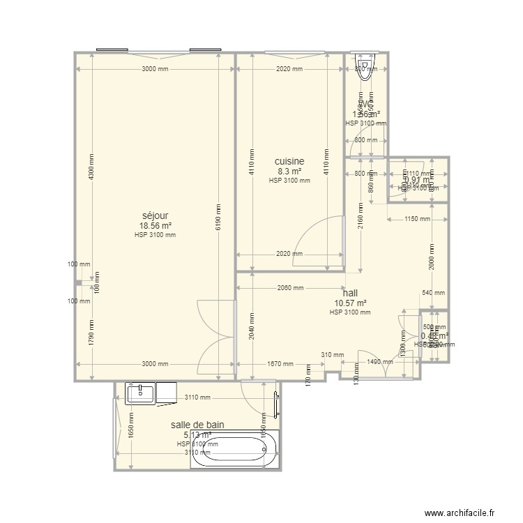 LANGUERY. Plan de 0 pièce et 0 m2