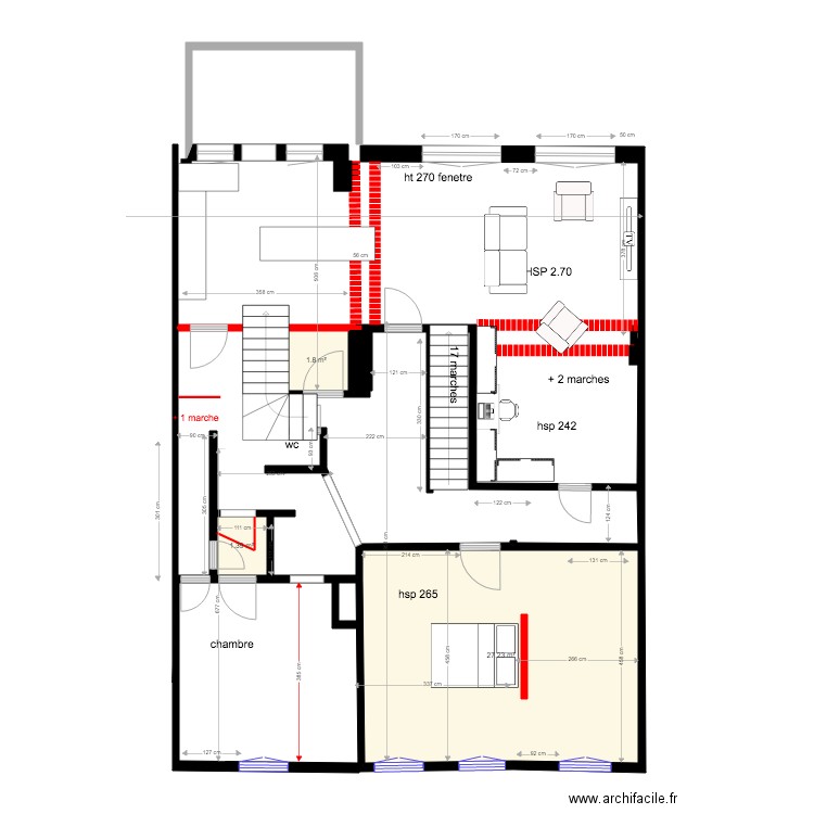 HOERNER HOMBOURG ETAGE 1 REVU . Plan de 0 pièce et 0 m2