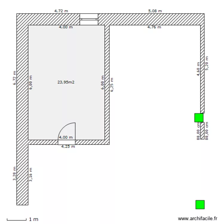 Grange. Plan de 