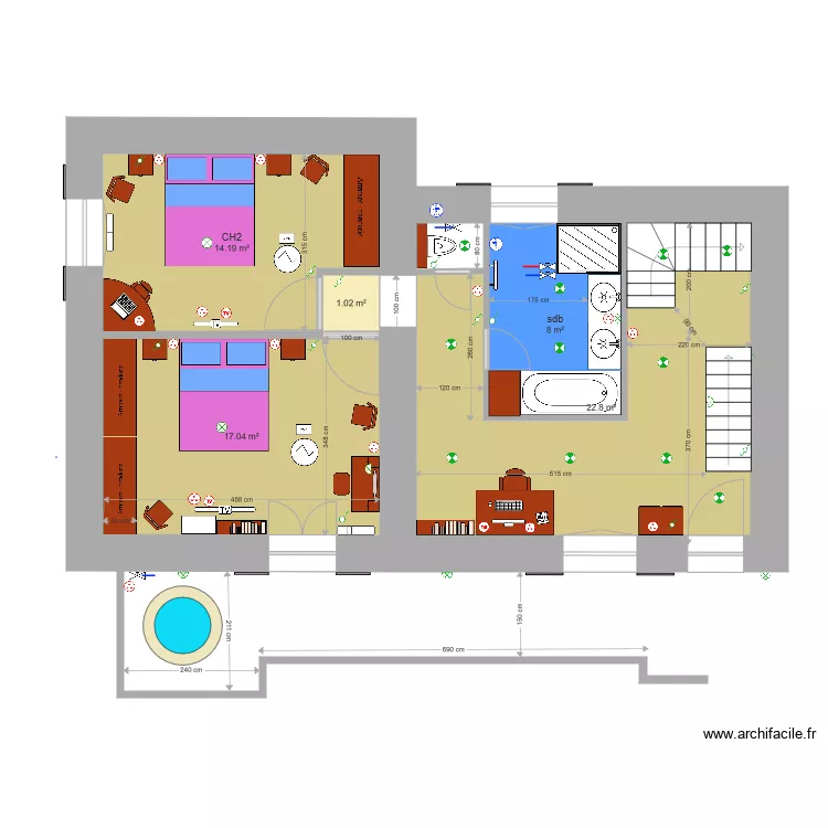 pirafoy R 113. Plan de 