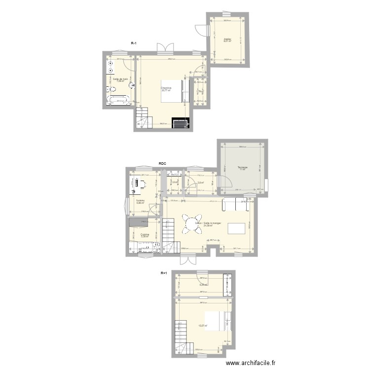 plans initiaux chalet. Plan de 0 pièce et 0 m2