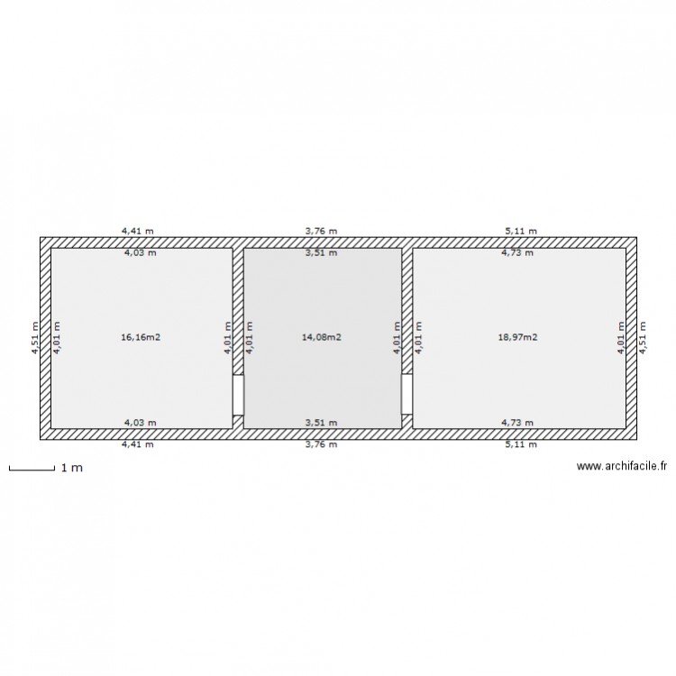 1 er etage velaine. Plan de 0 pièce et 0 m2