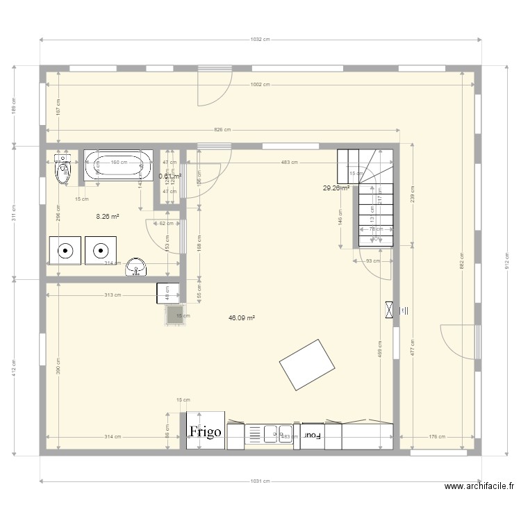 plan maison le nain. Plan de 0 pièce et 0 m2