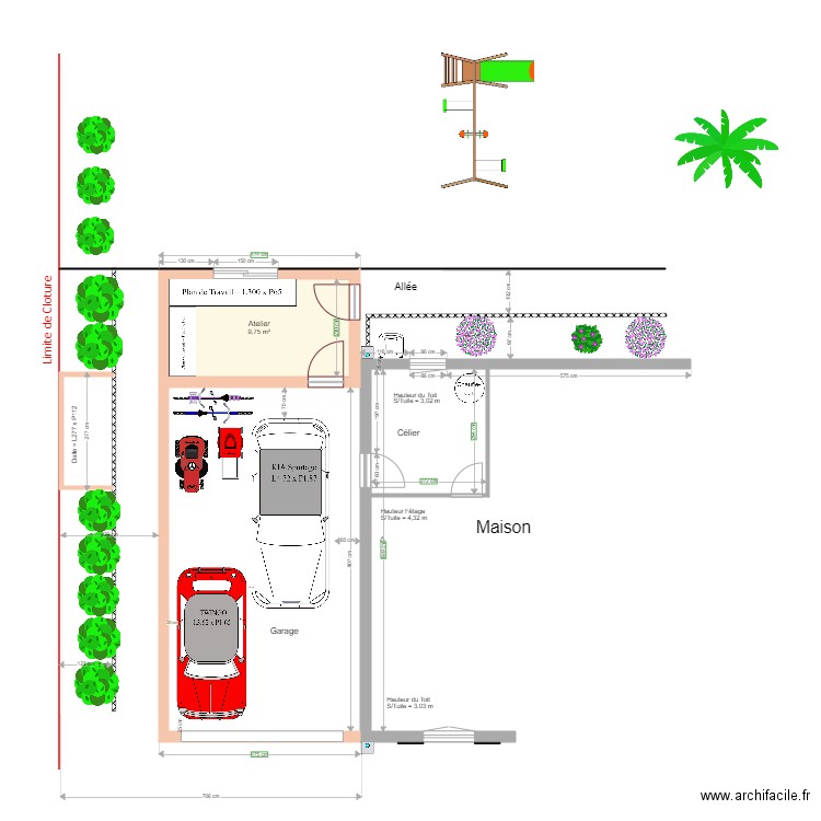 Carport Phil 7c. Plan de 0 pièce et 0 m2