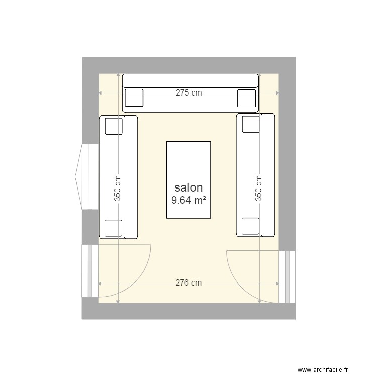 salon. Plan de 0 pièce et 0 m2