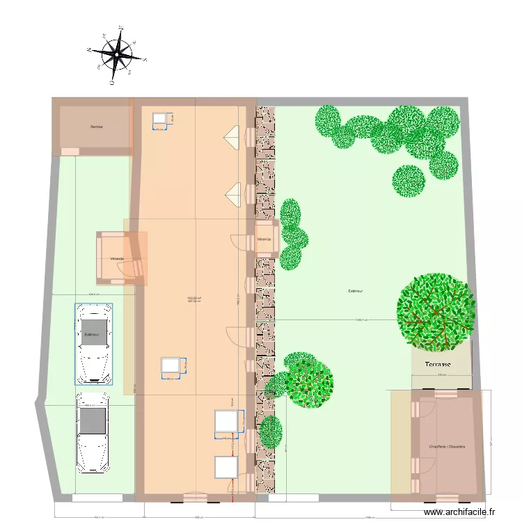 MAISON APRES PROJET. Plan de 