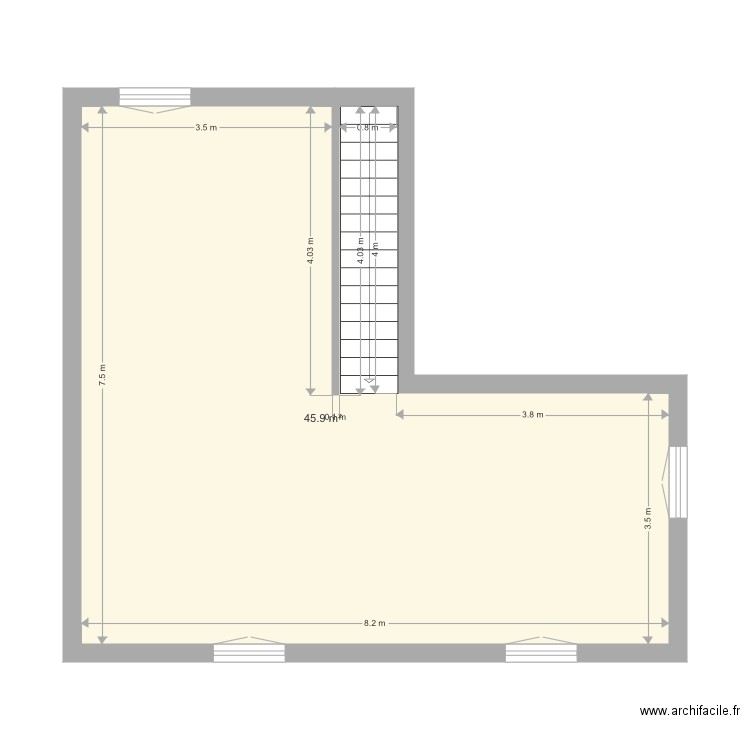 DM Existant. Plan de 0 pièce et 0 m2