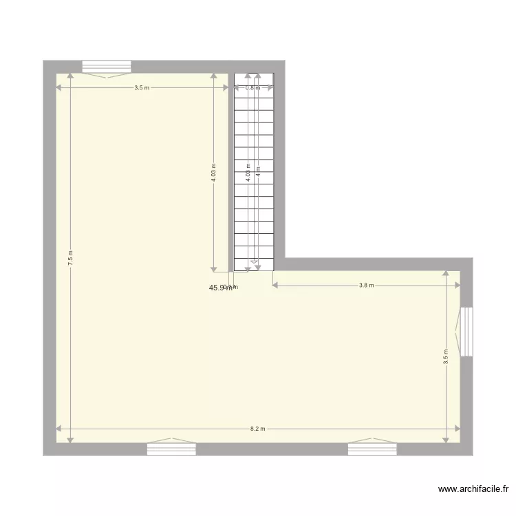 DM Existant. Plan de 