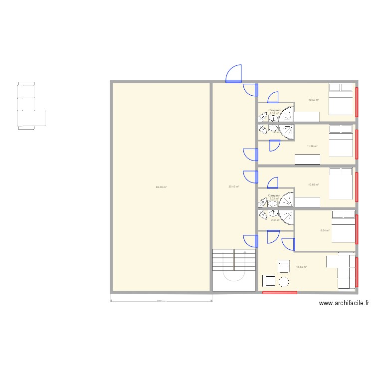 Mobile Hotel v2. Plan de 0 pièce et 0 m2