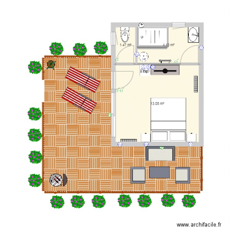 chambre 4 pascal 1. Plan de 0 pièce et 0 m2