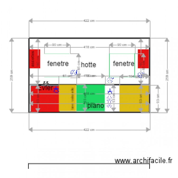 MUR CUIISINEFACE prise. Plan de 0 pièce et 0 m2