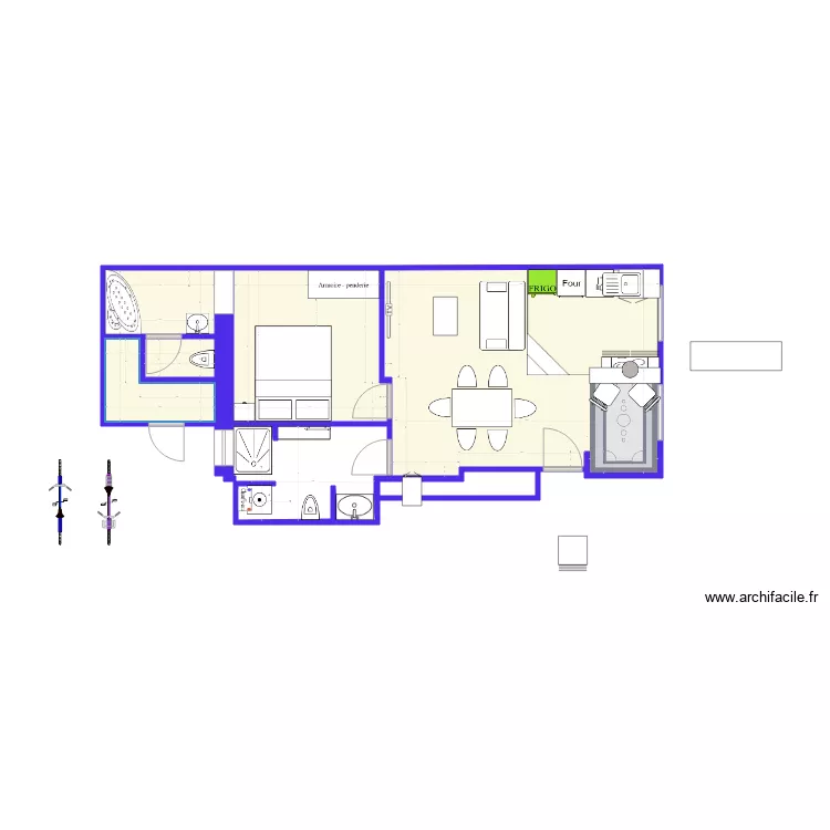 Verdun 6 places V31. Plan de 