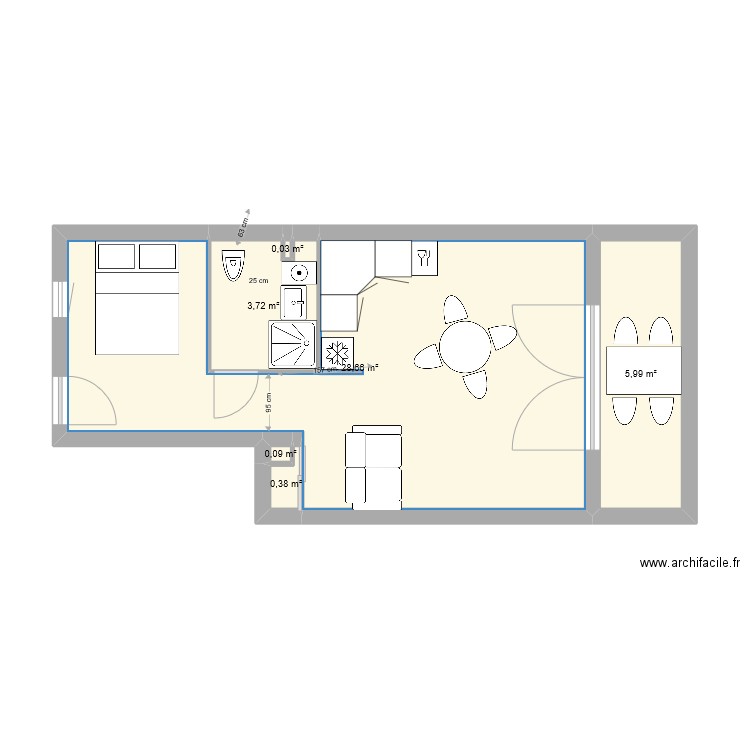 appartement les sablettes. Plan de 0 pièce et 0 m2