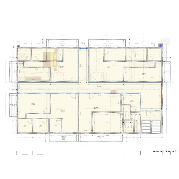LK etage 1 proposition 16. Plan de 0 pièce et 0 m2