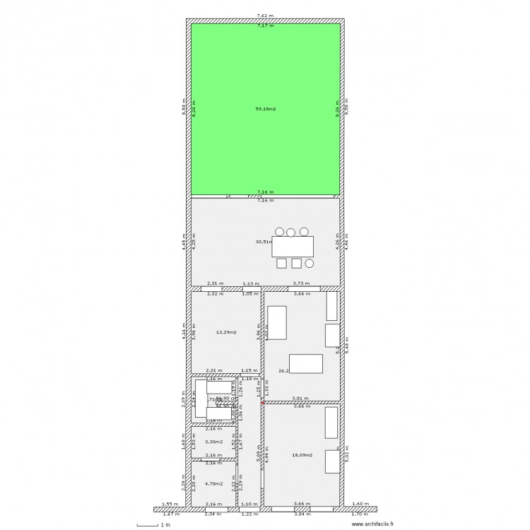 RDC1. Plan de 0 pièce et 0 m2