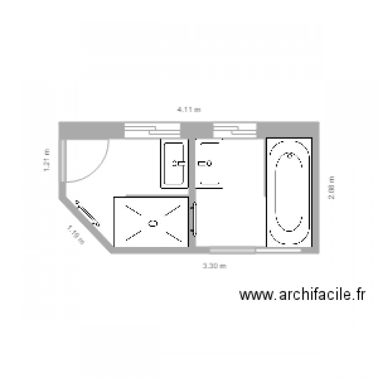 Plan SDB après Tx. Plan de 0 pièce et 0 m2