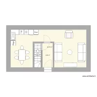 Gite 2 - RDC - cuisine&salon