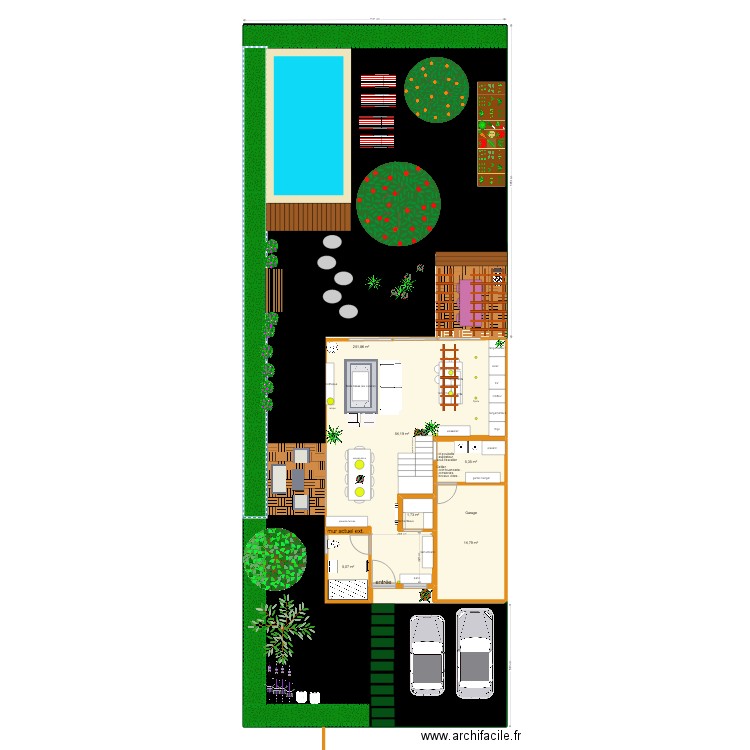 NOLIX plan v3 (extension) PARCELLE . Plan de 6 pièces et 333 m2