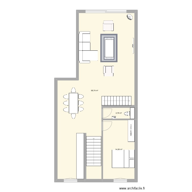 EULMONT_A. Plan de 8 pièces et 166 m2