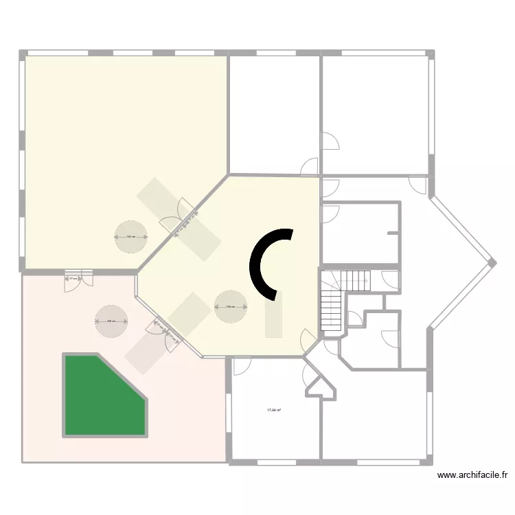 MAIRIE MERCUROL sans fond. Plan de 