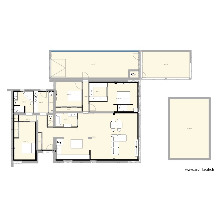 villa lignan derniere modif. Plan de 0 pièce et 0 m2