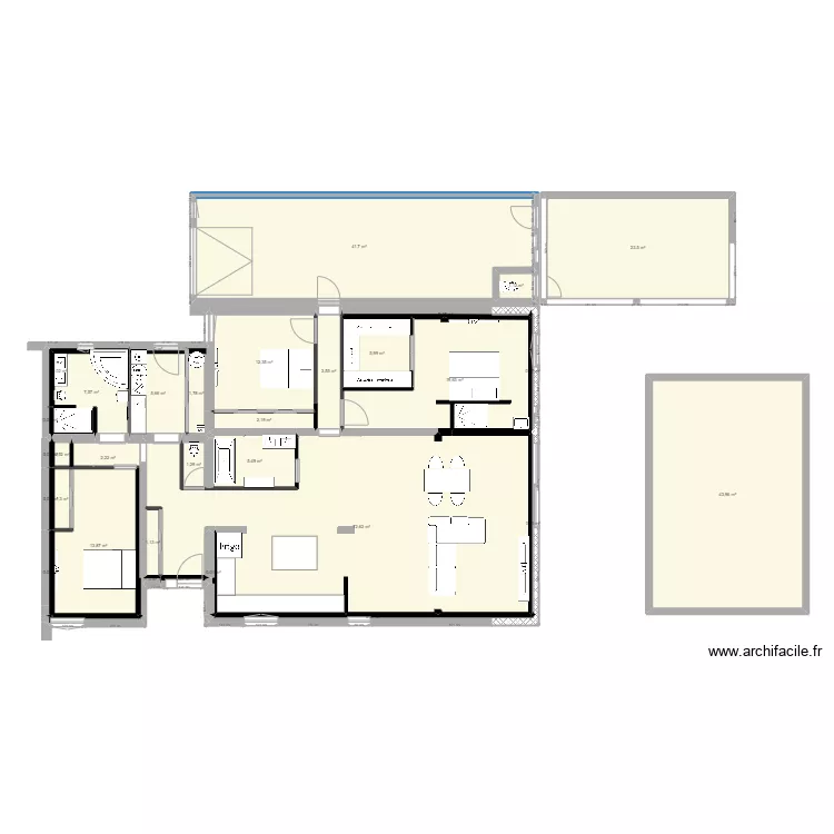villa lignan derniere modif. Plan de 