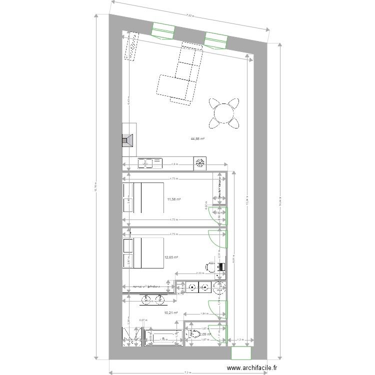 BUREL. Plan de 0 pièce et 0 m2