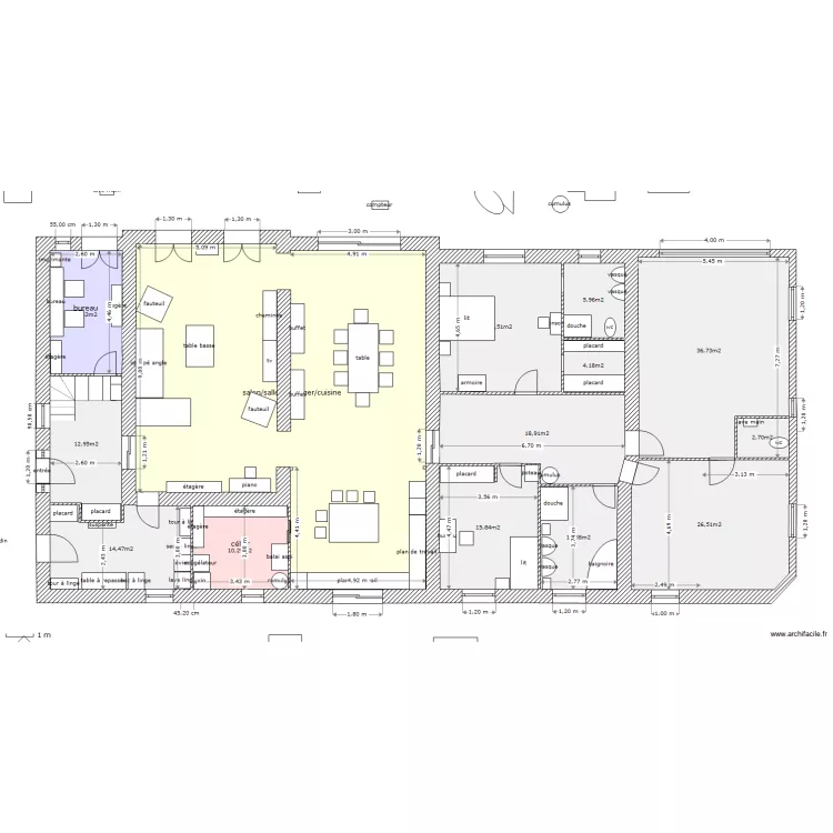 tres grd changement. Plan de 