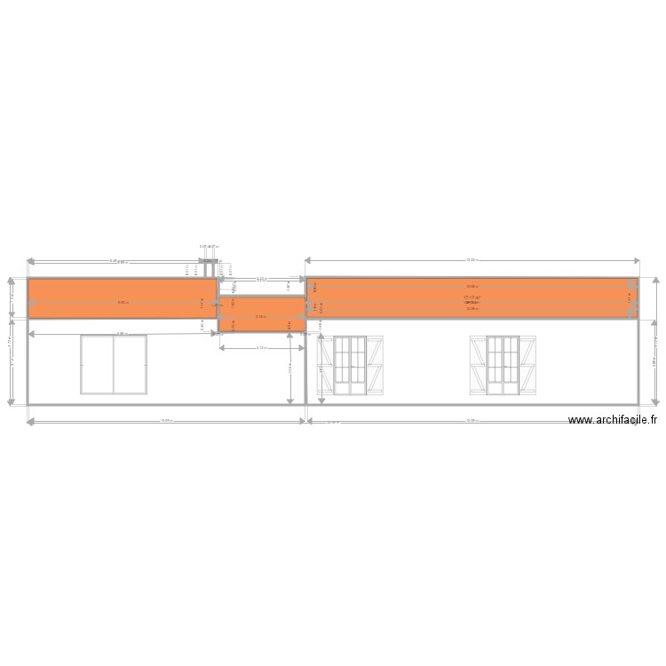 nouveau projet murs  exterieurs correction façade  arriere. Plan de 0 pièce et 0 m2