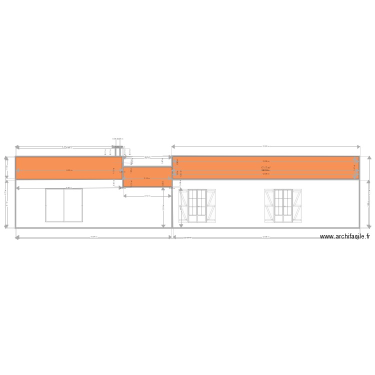 nouveau projet murs  exterieurs correction façade  arriere. Plan de 0 pièce et 0 m2