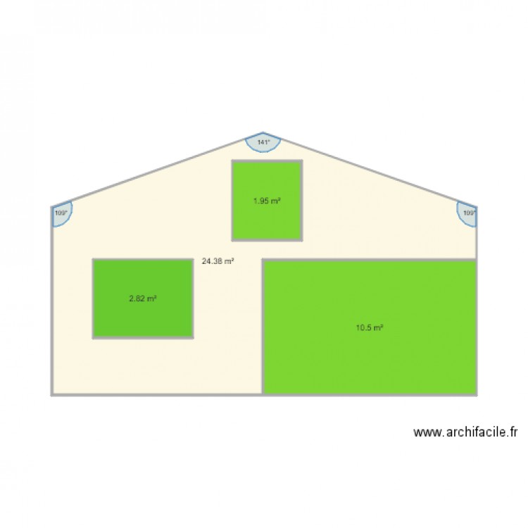 facade. Plan de 0 pièce et 0 m2