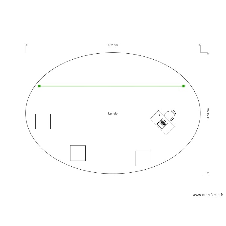 LUNULE CHATELET . Plan de 0 pièce et 0 m2