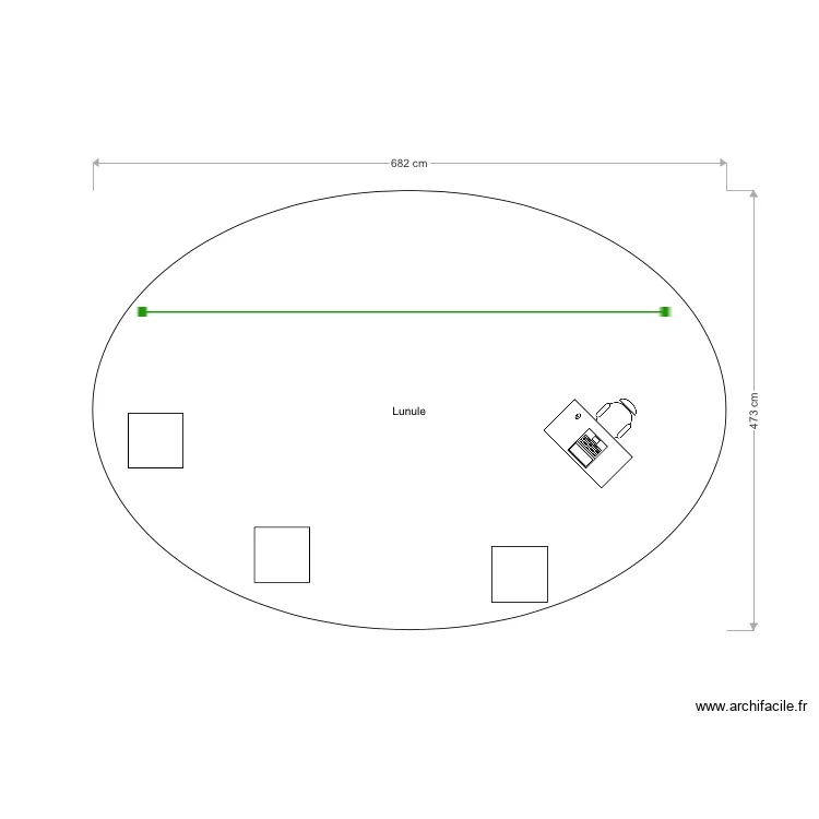 LUNULE CHATELET . Plan de 0 pièce et 0 m2