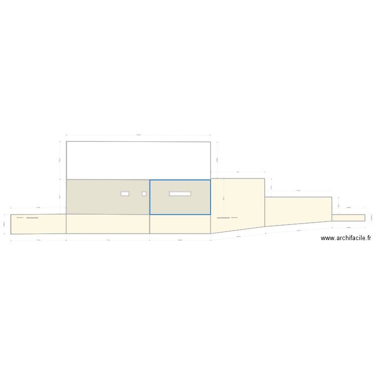 Rambouillet facade ouest new. Plan de 0 pièce et 0 m2