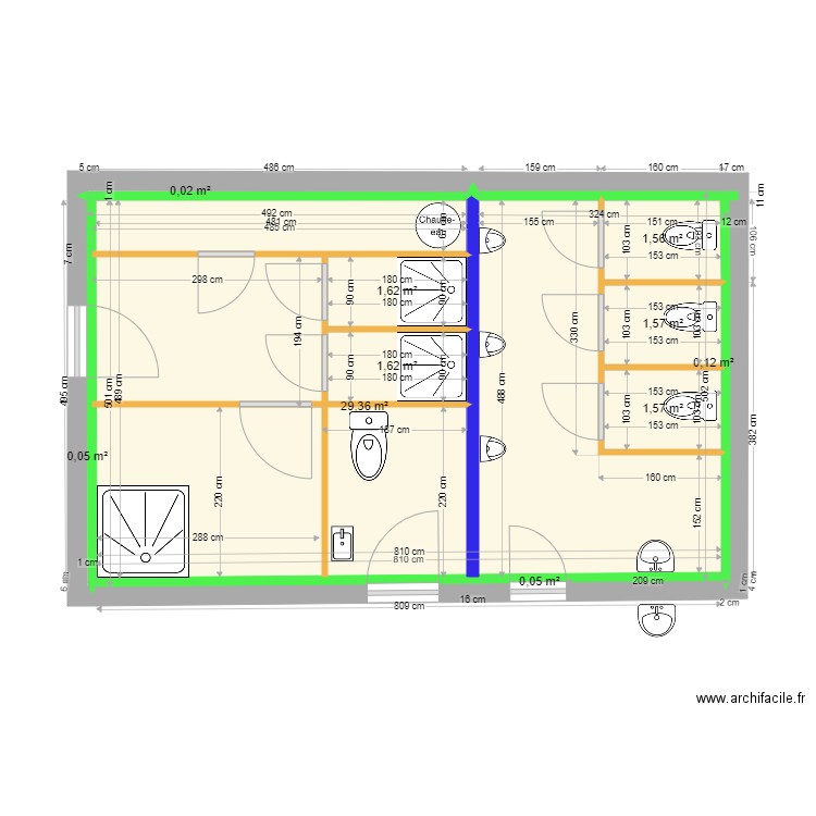 plan WC ASSIFEP. Plan de 0 pièce et 0 m2