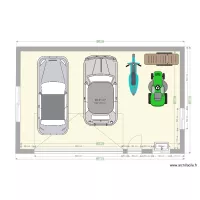 plan garage toit 1 pente
