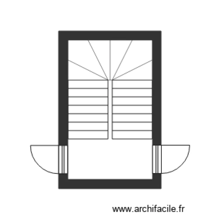 SIROUX ESCALIER 1 ET 2. Plan de 