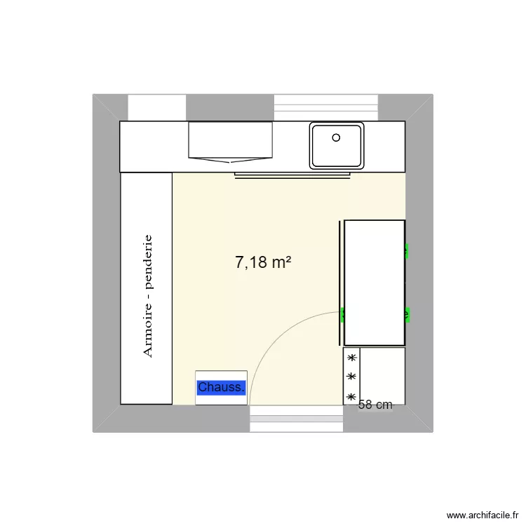 buanderie v3. Plan de 