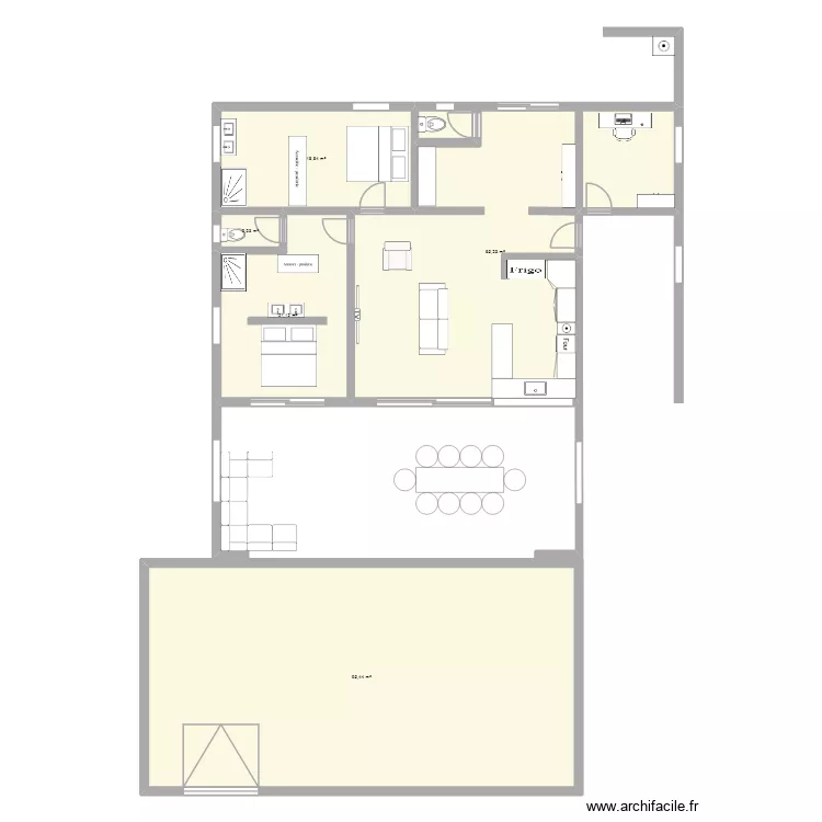 Maison BailliF 2. Plan de 5  et 203 m²