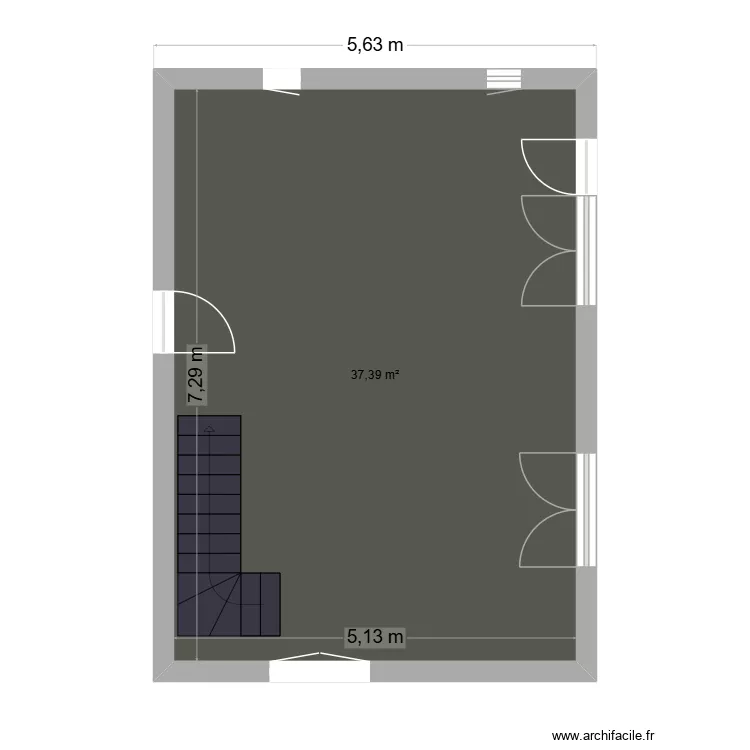 salon Groix. Plan de 1 et 37 m² salon Groix. Plan de 1 et 37 m²