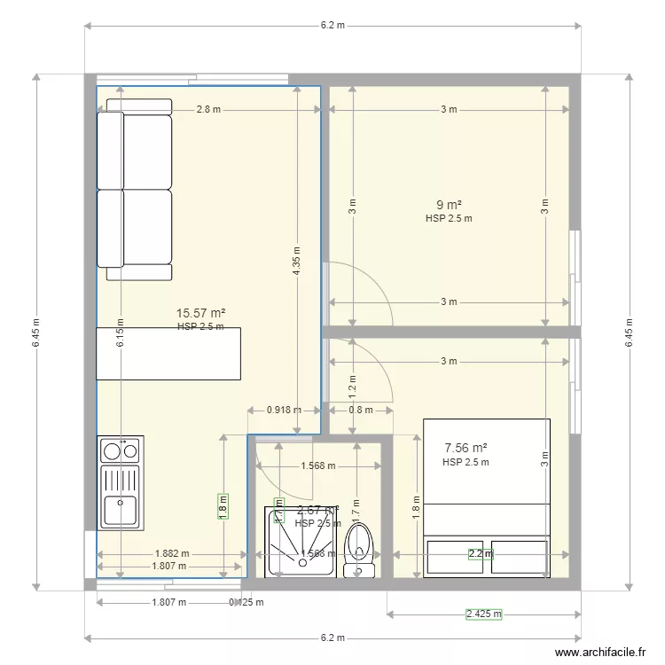 bungalow10. Plan de 