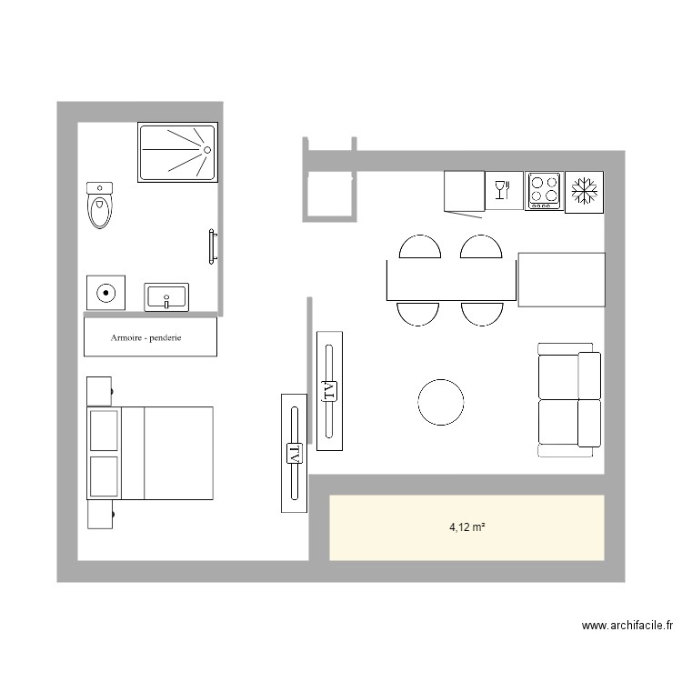 Appartement RDC 2. Plan de 0 pièce et 0 m2