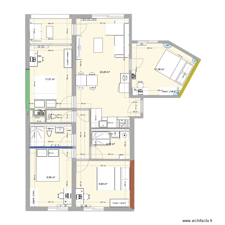 CLAIREFONTAINE. Plan de 10 pièces et 80 m2