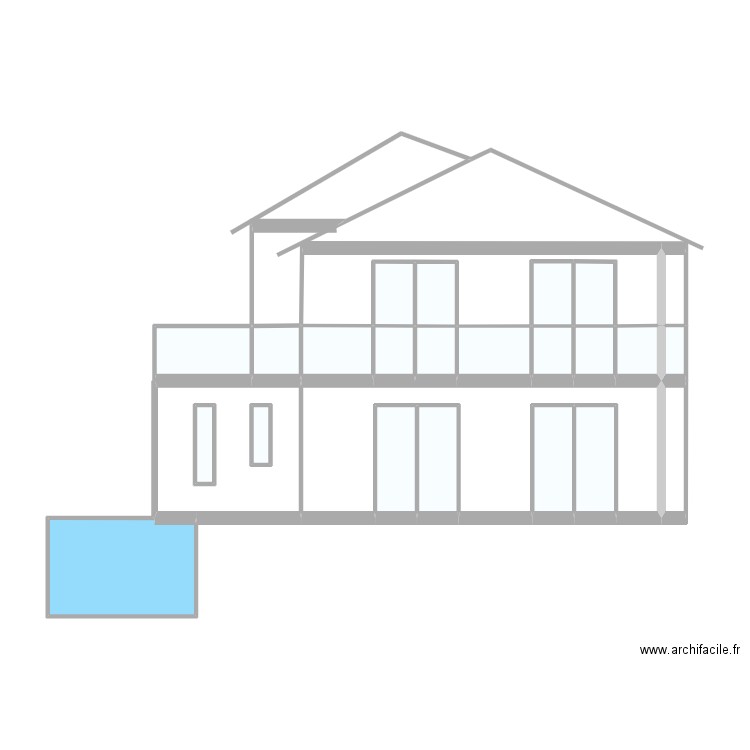 côté dOS. Plan de 0 pièce et 0 m2