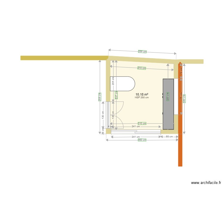 Pool house. Plan de 0 pièce et 0 m2