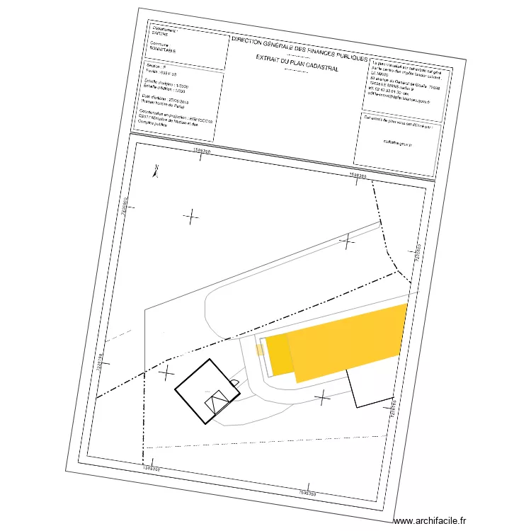 plan cadastre terrain 5. Plan de 