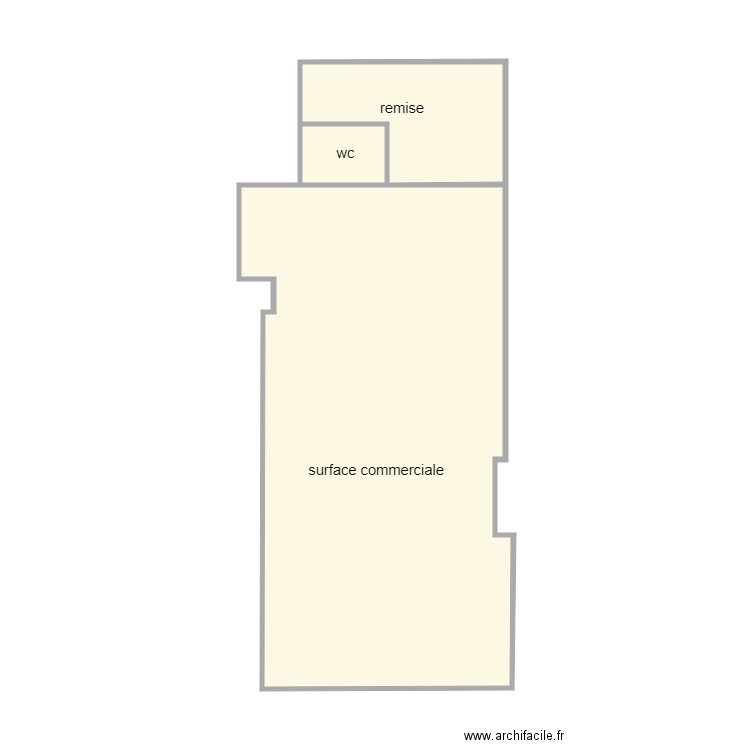 cyfab ter am. Plan de 3 pièces et 39 m2