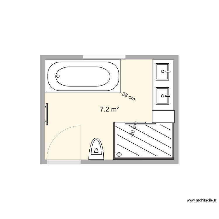 SDB 303. Plan de 0 pièce et 0 m2