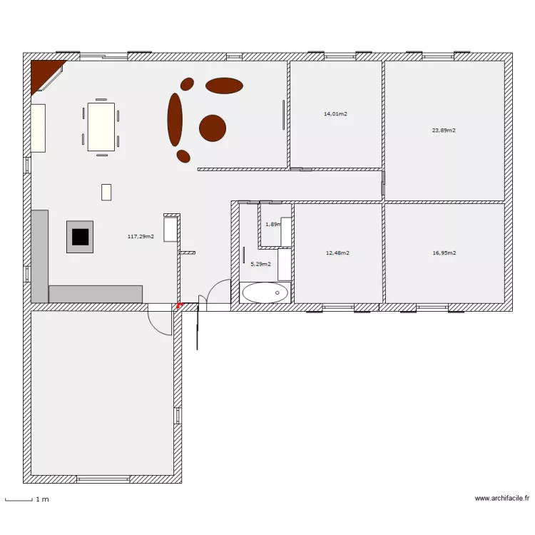 plan avec garage. Plan de 